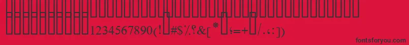 FarsiSimpleBold Font – Black Fonts on Red Background