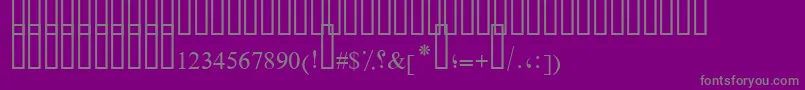 FarsiSimpleBold Font – Gray Fonts on Purple Background
