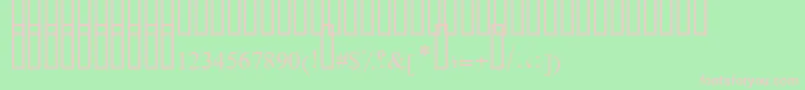 FarsiSimpleBold Font – Pink Fonts on Green Background