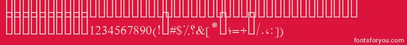 FarsiSimpleBold Font – Pink Fonts on Red Background