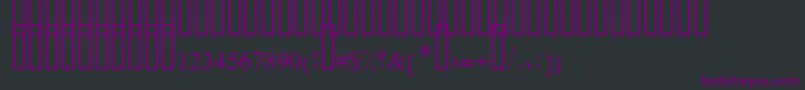 FarsiSimpleBold Font – Purple Fonts on Black Background