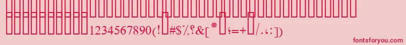 FarsiSimpleBold Font – Red Fonts on Pink Background