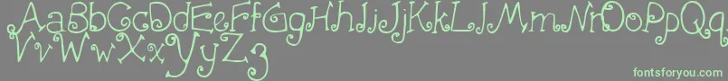 More about FirstCrush Font FirstCrush Font – Green Fonts on Gray Background