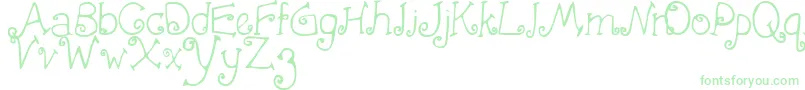 Lisätietoja FirstCrush-fontista FirstCrush-fontti – vihreät fontit valkoisella taustalla