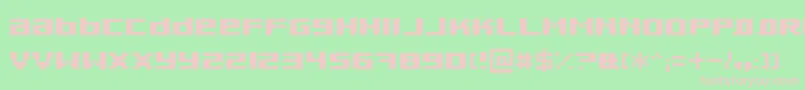 PixeldustBold Font – Pink Fonts on Green Background