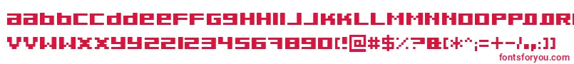 PixeldustBold Font – Red Fonts on White Background