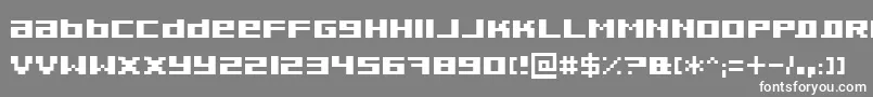 PixeldustBold Font – White Fonts on Gray Background
