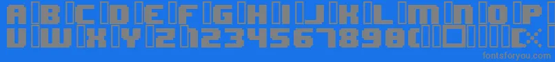 Police 8bitWonderNominal – polices grises sur fond bleu