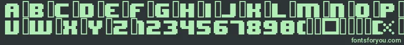 8bitWonderNominal Font – Green Fonts on Black Background