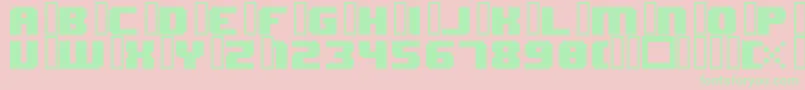 8bitWonderNominal Font – Green Fonts on Pink Background