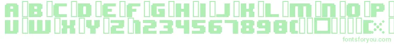 8bitWonderNominal Font – Green Fonts on White Background