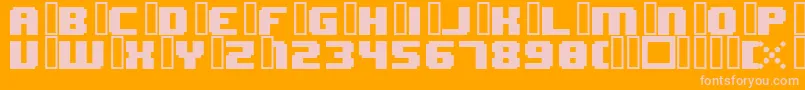 More about 8bitWonderNominal Font 8bitWonderNominal Font – Pink Fonts on Orange Background