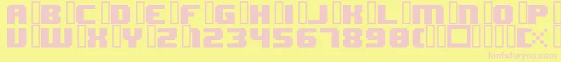 Police 8bitWonderNominal – polices roses sur fond jaune