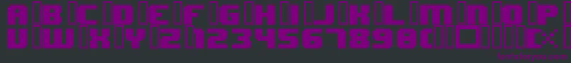 8bitWonderNominal-Schriftart – Violette Schriften auf schwarzem Hintergrund