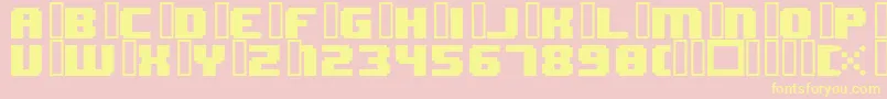 8bitWonderNominal Font – Yellow Fonts on Pink Background