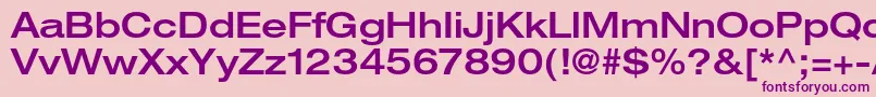 HelveticaneueltstdMdex Font – Purple Fonts on Pink Background