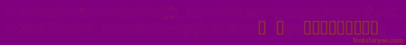 Typonegative-Schriftart – Braune Schriften auf violettem Hintergrund