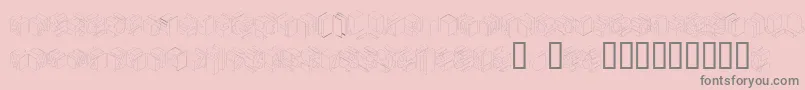 Typonegative Font – Gray Fonts on Pink Background