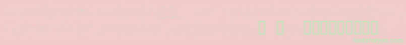 Typonegative-Schriftart – Grüne Schriften auf rosa Hintergrund
