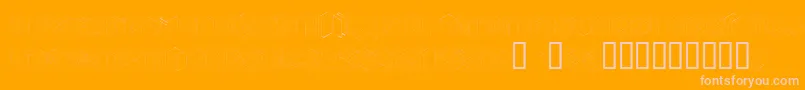 フォントTyponegative – オレンジの背景にピンクのフォント