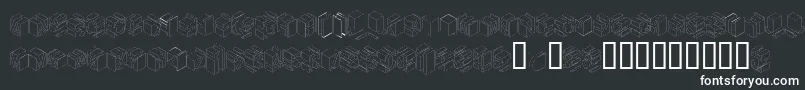 Шрифт Typonegative – белые шрифты на чёрном фоне