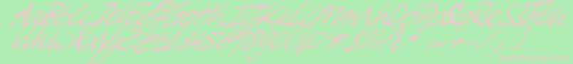 SweetSteeffie Font – Pink Fonts on Green Background