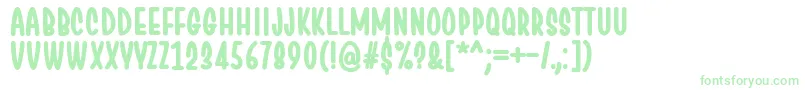 ChesanBold Font – Green Fonts on White Background