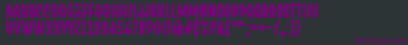 ChesanBold Font – Purple Fonts on Black Background