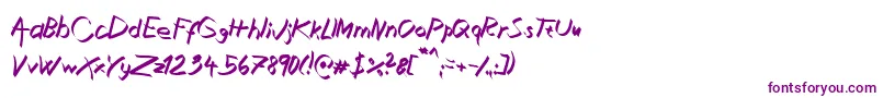 XaligraphyItalic-fontti – violetit fontit