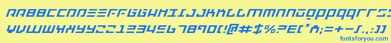 Repulsorei Font – Blue Fonts on Yellow Background