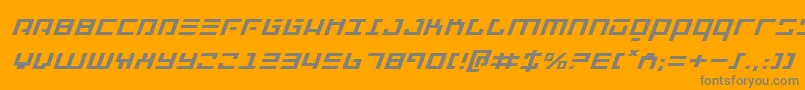 Repulsorei Font – Gray Fonts on Orange Background