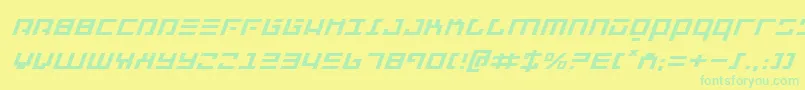 Repulsorei Font – Green Fonts on Yellow Background