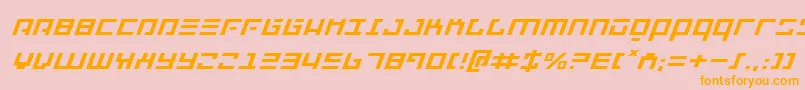 Repulsorei Font – Orange Fonts on Pink Background