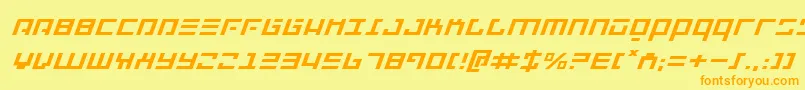 Repulsorei Font – Orange Fonts on Yellow Background
