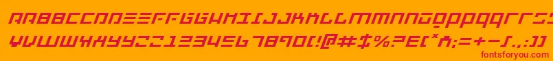 Шрифт Repulsorei – красные шрифты на оранжевом фоне