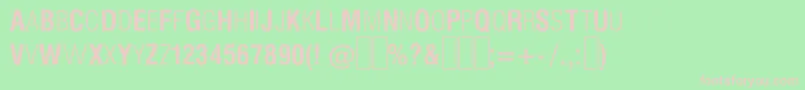 SilentHellOfCheryl Font – Pink Fonts on Green Background