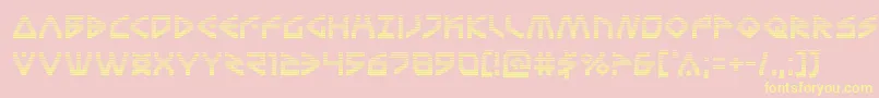 Terrafirmagrad Font – Yellow Fonts on Pink Background