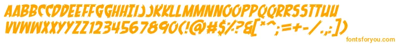 フォントMenOfScienceItalic – オレンジのフォント