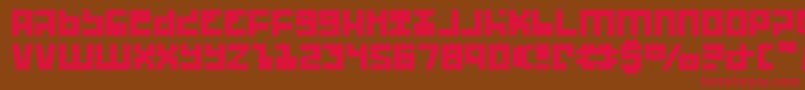 Ufohuntere Font – Red Fonts on Brown Background