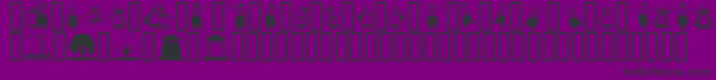 Dutchmen Font – Black Fonts on Purple Background