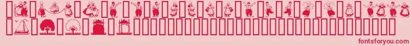 fuente Dutchmen – Fuentes Rojas Sobre Fondo Rosa