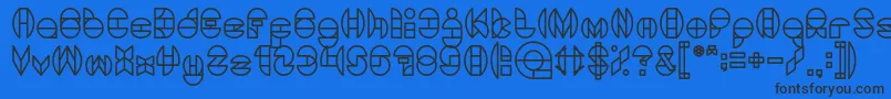 DragonFly Font – Black Fonts on Blue Background