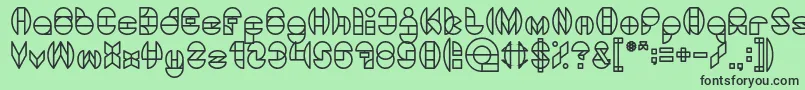 DragonFly Font – Black Fonts on Green Background