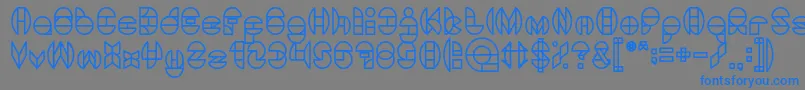 DragonFly Font – Blue Fonts on Gray Background