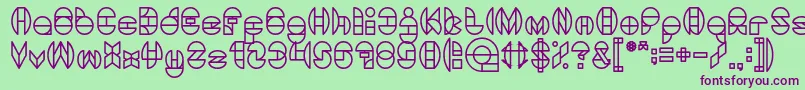 DragonFly Font – Purple Fonts on Green Background