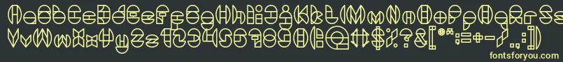 DragonFly Font – Yellow Fonts on Black Background