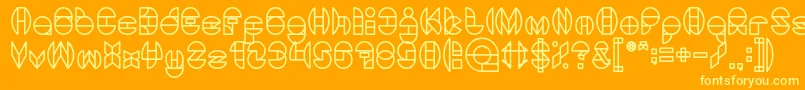 More about DragonFly Font DragonFly Font – Yellow Fonts on Orange Background