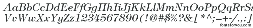 ItcTiffanyLtMediumItalic Font – Simple Fonts