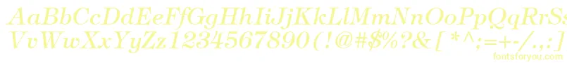 ItcTiffanyLtMediumItalic Font – Yellow Fonts