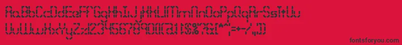 BleakSegmentsBrk Font – Black Fonts on Red Background